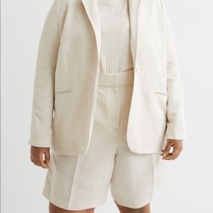 Oversized Linen Blend Blazer